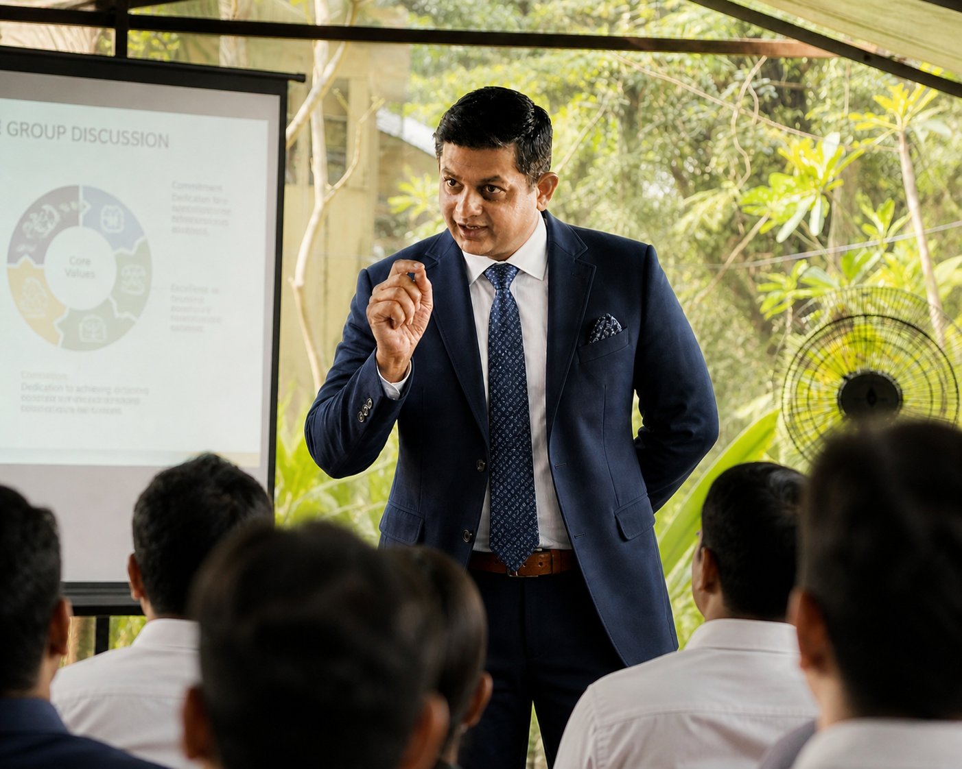 Anil H. leading a sales capability workshop
